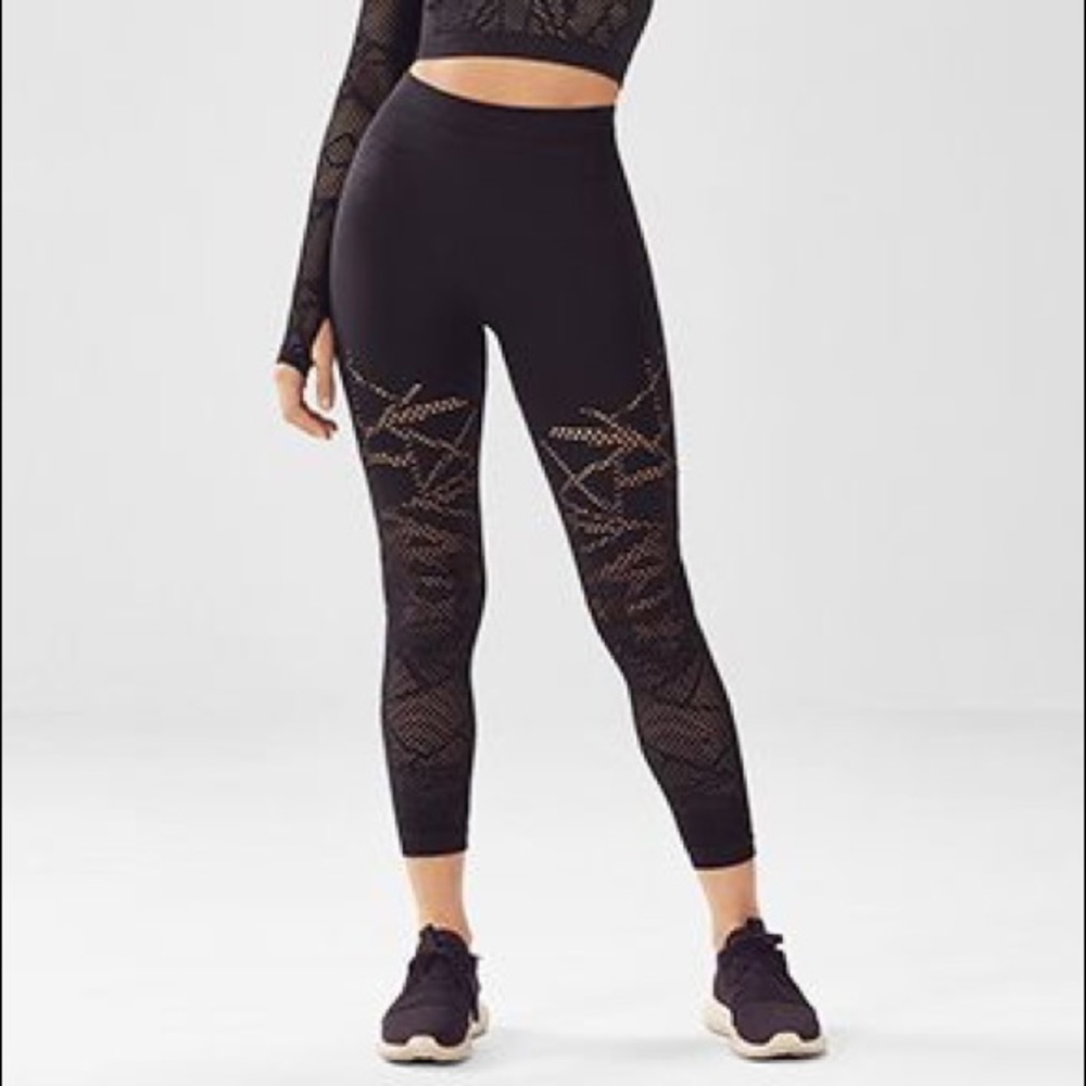 Fabletics Black Mesh Leggings